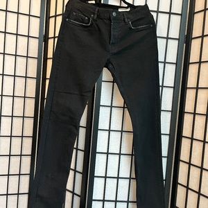 Allsaints Rex Black Distressed Skinny Denim / Size 30